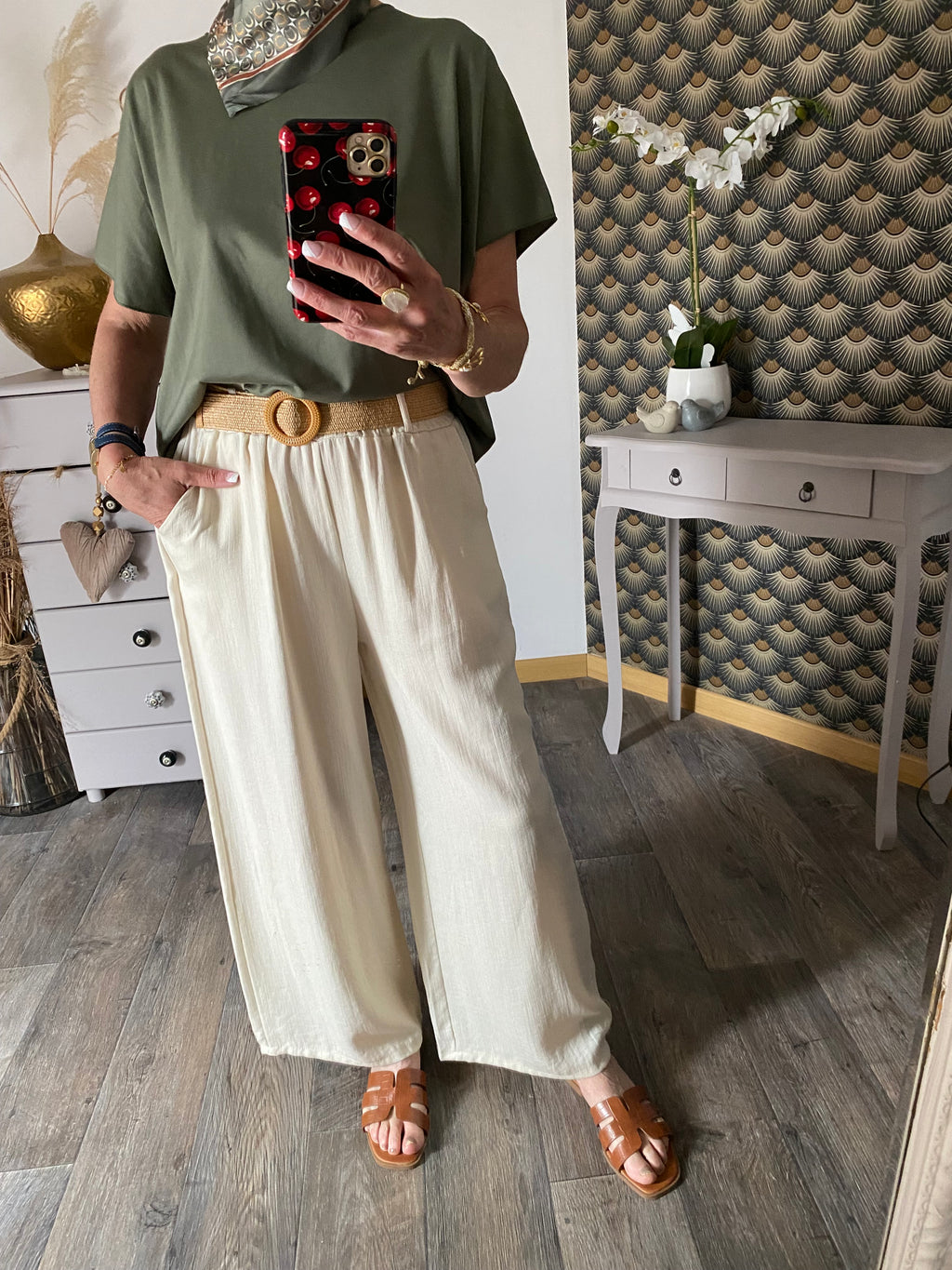 PANTALON PABLO ECRU  TU 36/42