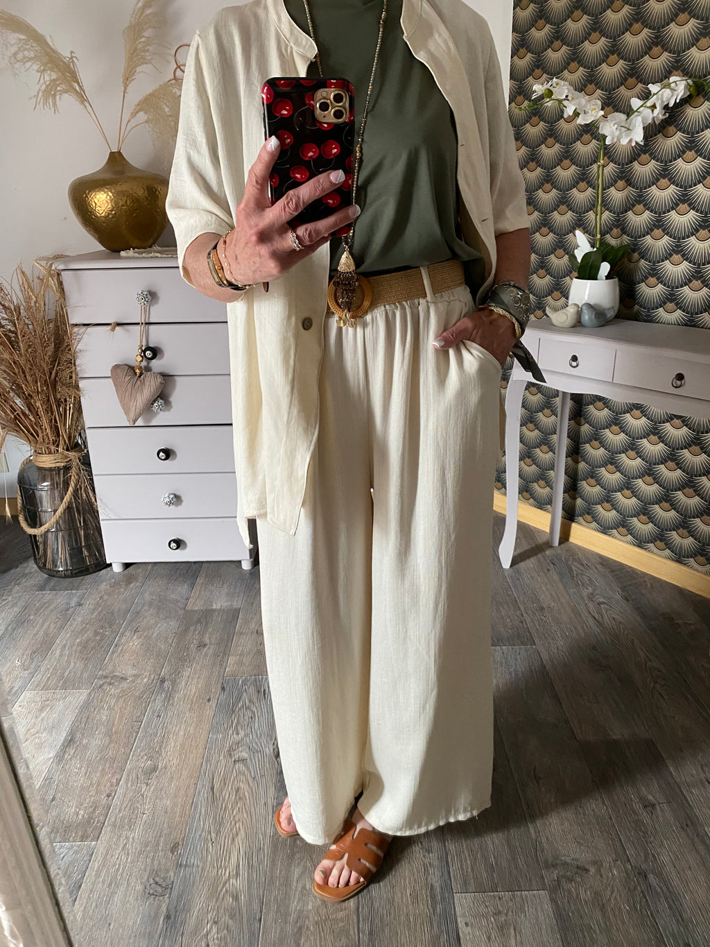 PANTALON PABLO ECRU  TU 36/42
