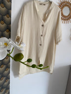 VESTE PABLO  TU 36/42  PETIT 44 DEUX COLORIS  ECCRU OU BEIGE