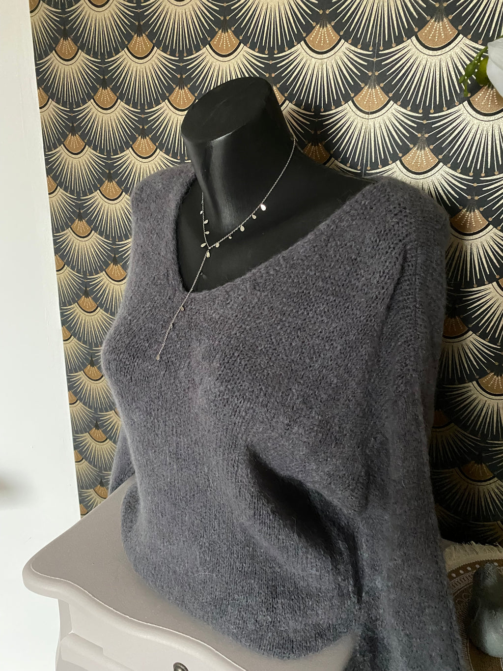 PULL NINOU GRIS TU 36/44  BABY ALPAGA