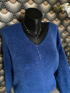PULL NINOU BLEU ROI  TU 36/44  BABY ALPAGA
