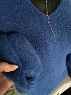 PULL NINOU BLEU ROI  TU 36/44  BABY ALPAGA