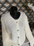 GILET ECRU TOM  TU 36/44 PETIT 46  ALPAGA ET LAINE