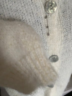 GILET ECRU TOM  TU 36/44 PETIT 46  ALPAGA ET LAINE