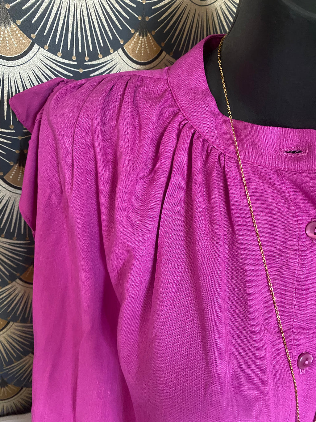 BLOUSE SCARLET  38/44   petit 46 TROIS COULEURS DISPONIBLES ( VERT, ORANGE ,VIOLET )