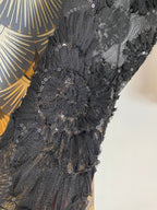 TOP DENTELLE ET SEQUIN  TU 34/42