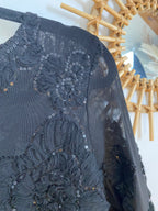TOP DENTELLE ET SEQUIN  TU 34/42