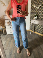 PANTALON JEAN ONADO BOHEME  TAILLES 36/38/40/42/44