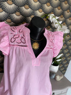 BLOUSE EMMA  ROSE   TAILLE S/M OU M/L