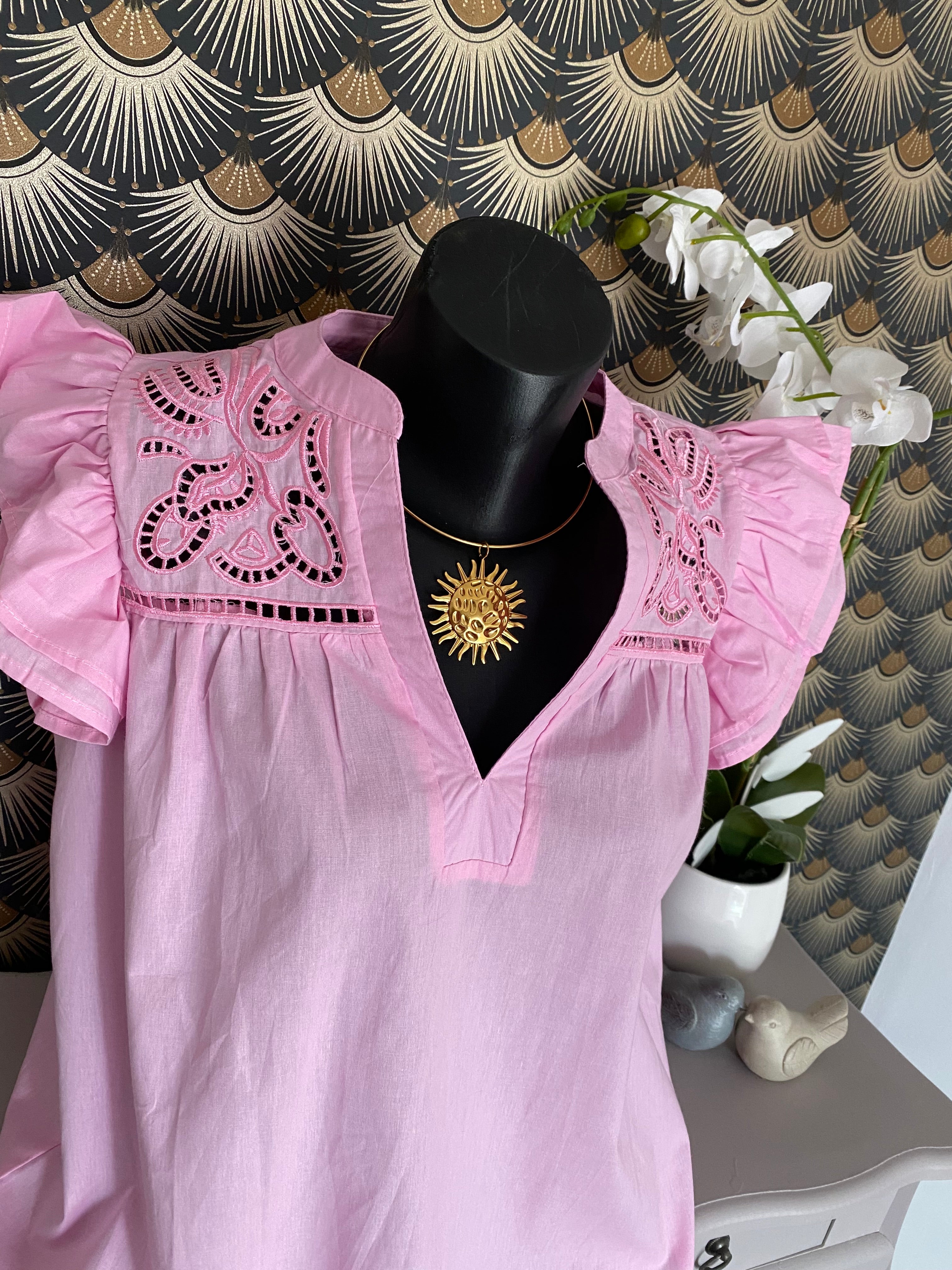 BLOUSE EMMA  ROSE   TAILLE S/M OU M/L