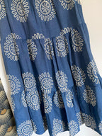 JUPE BRODEE BLEUE JEAN  36/ 44