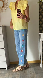 PANTALON JEAN ONADO BOHEME  TAILLES 36/38/40/42/44