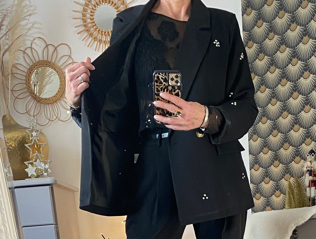 VESTE BLAZER DIAMS NOIRE TU 36/44