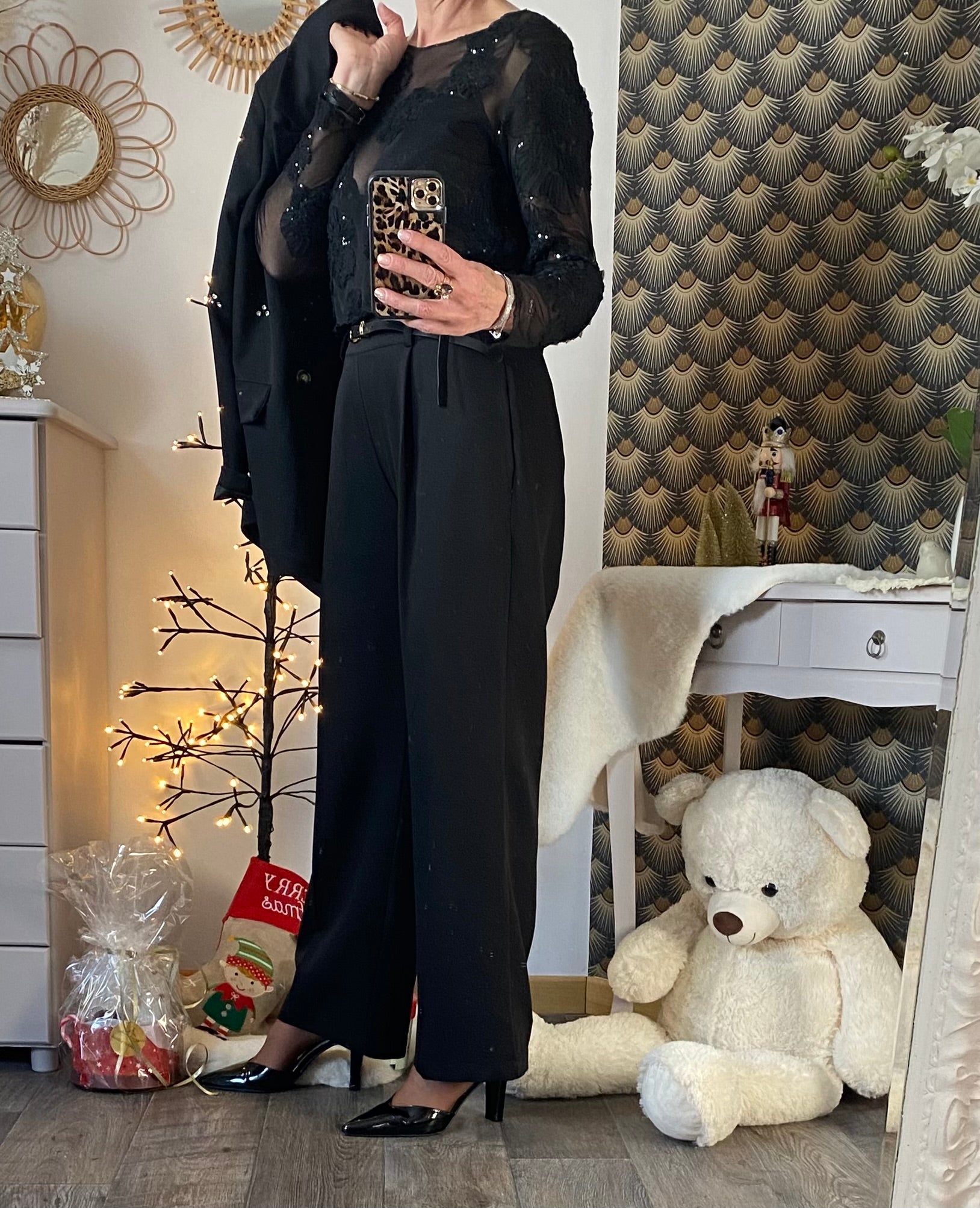 PANTALON TYPE COSTUME  TAILLE M OU L