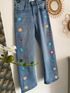 PANTALON JEAN ONADO BOHEME  TAILLES 36/38/40/42/44