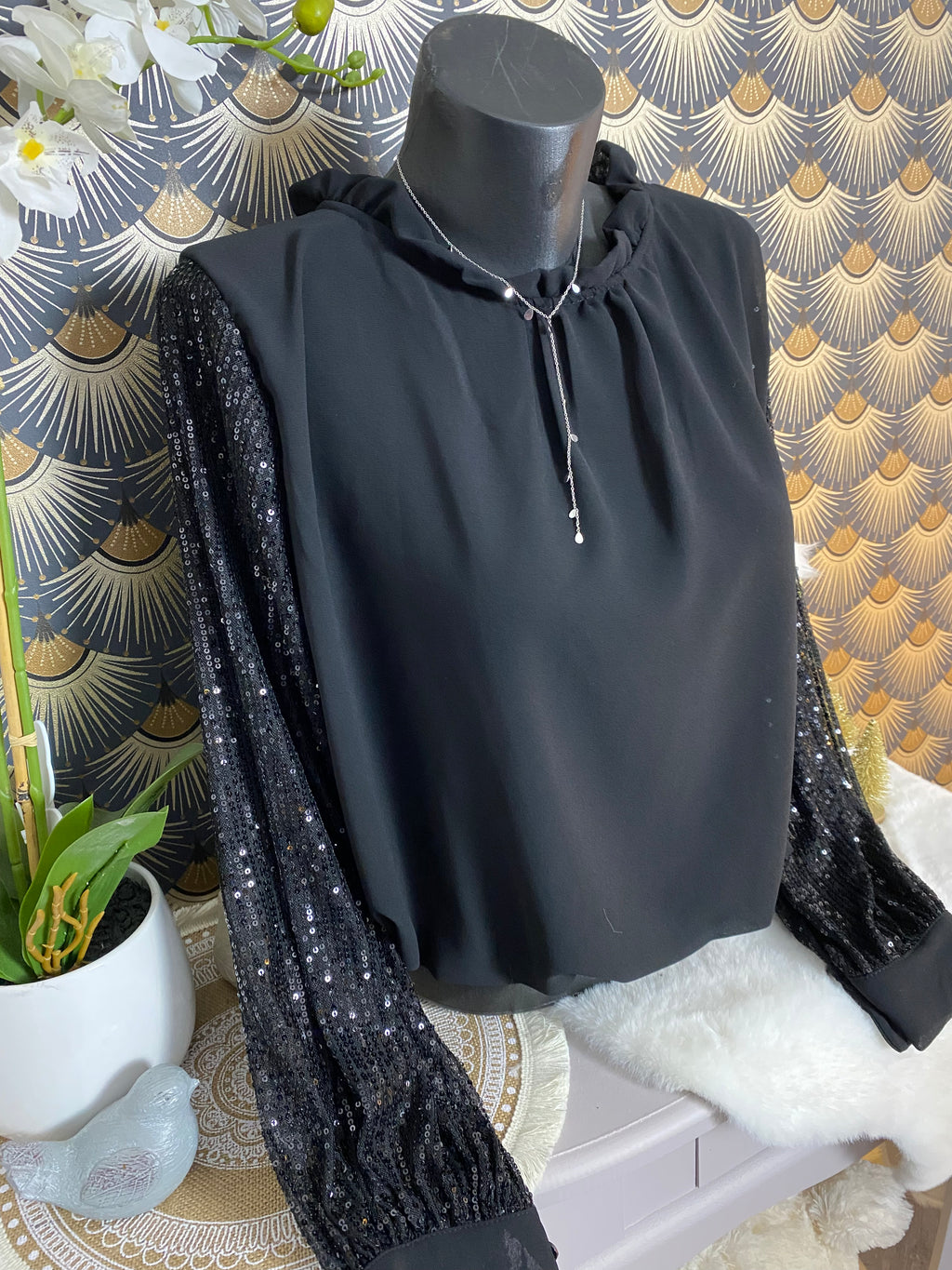 BLOUSE STEFY   TU 36/42  NOIRE