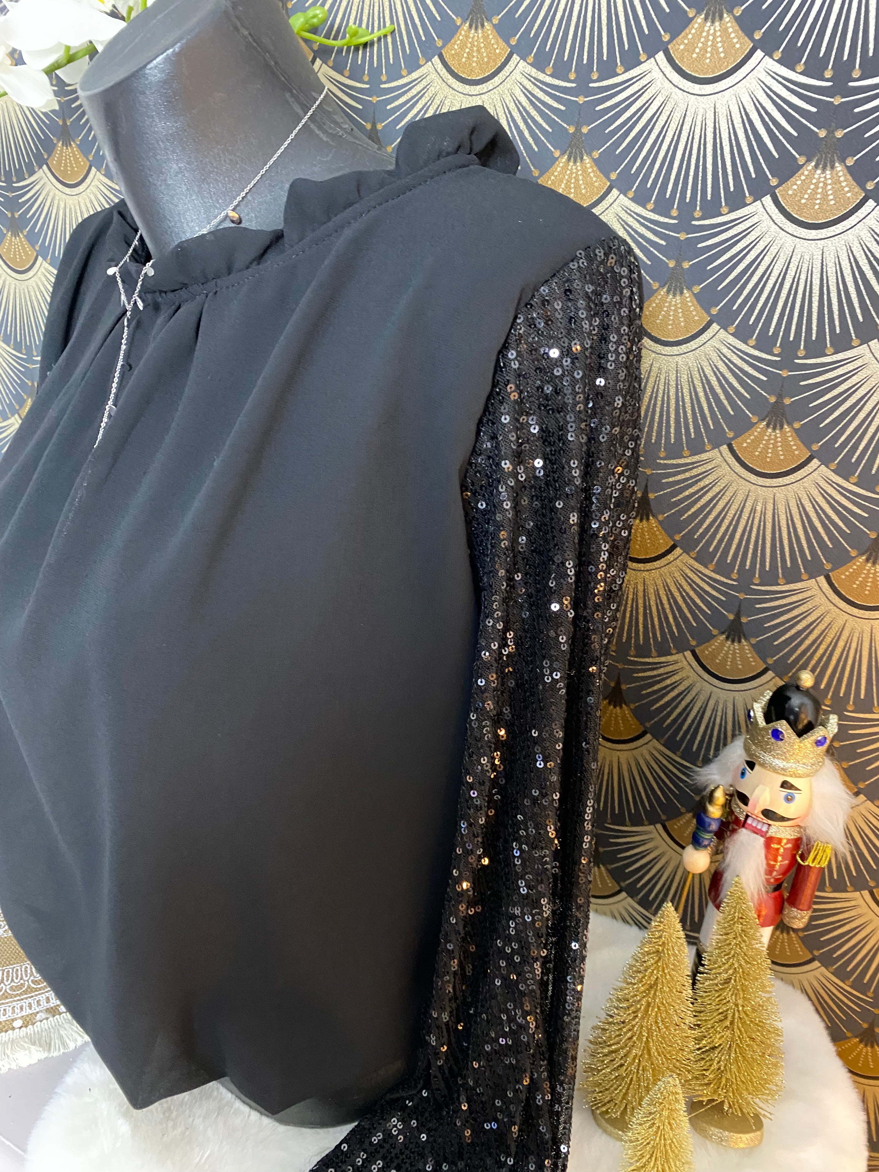 BLOUSE STEFY   TU 36/42  NOIRE