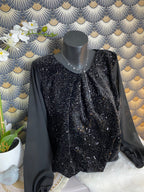 BLOUSE CINDY NOIRE  TU 36/44