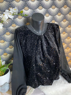 BLOUSE CINDY NOIRE  TU 36/44