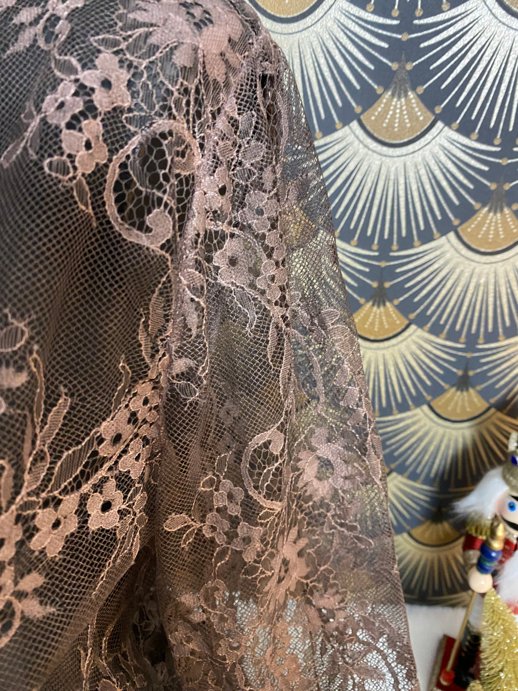 TOP DENTELLE GINA  TU 36/42 CHOCO