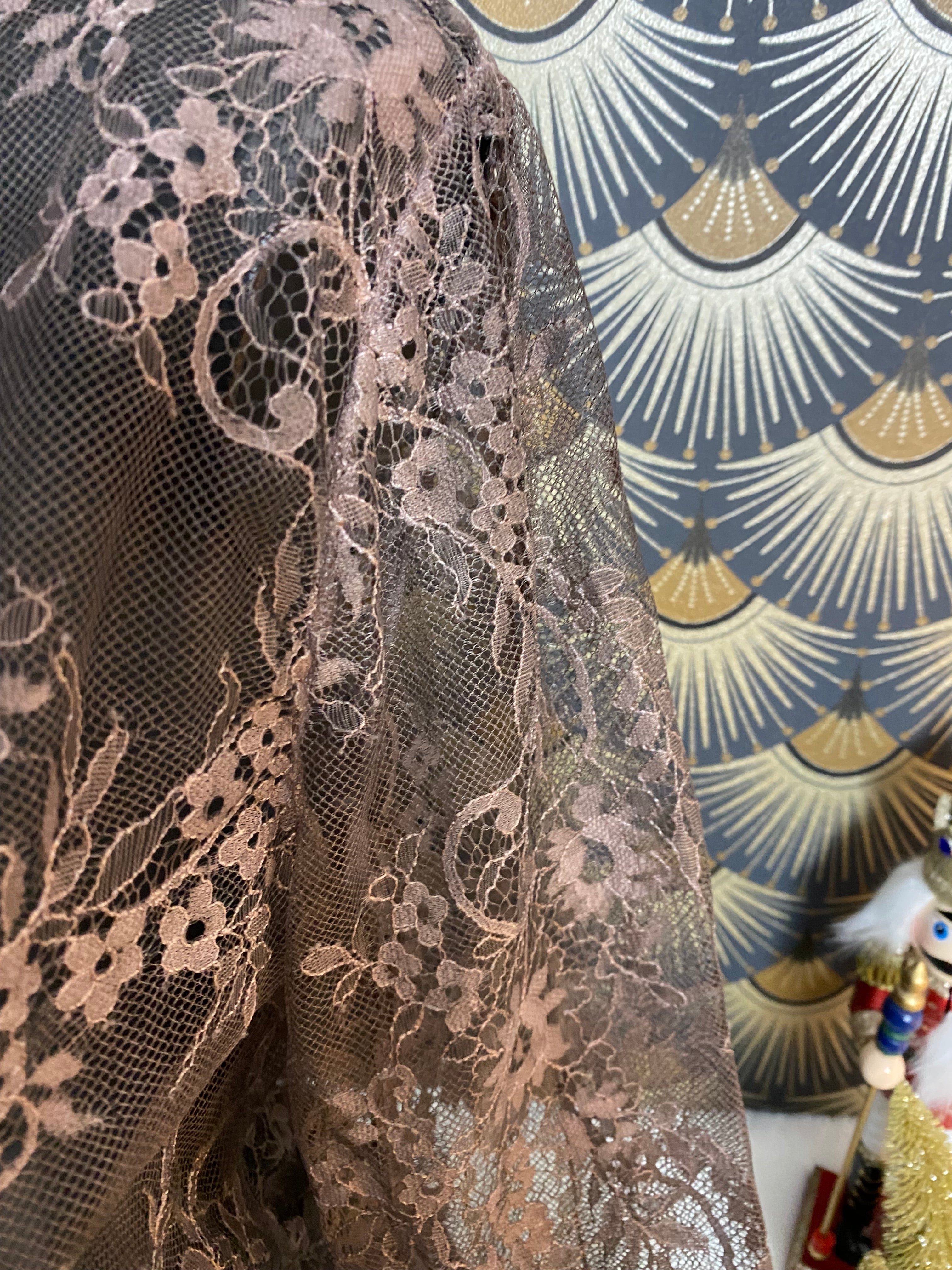 TOP DENTELLE GINA  TU 36/42 CHOCO