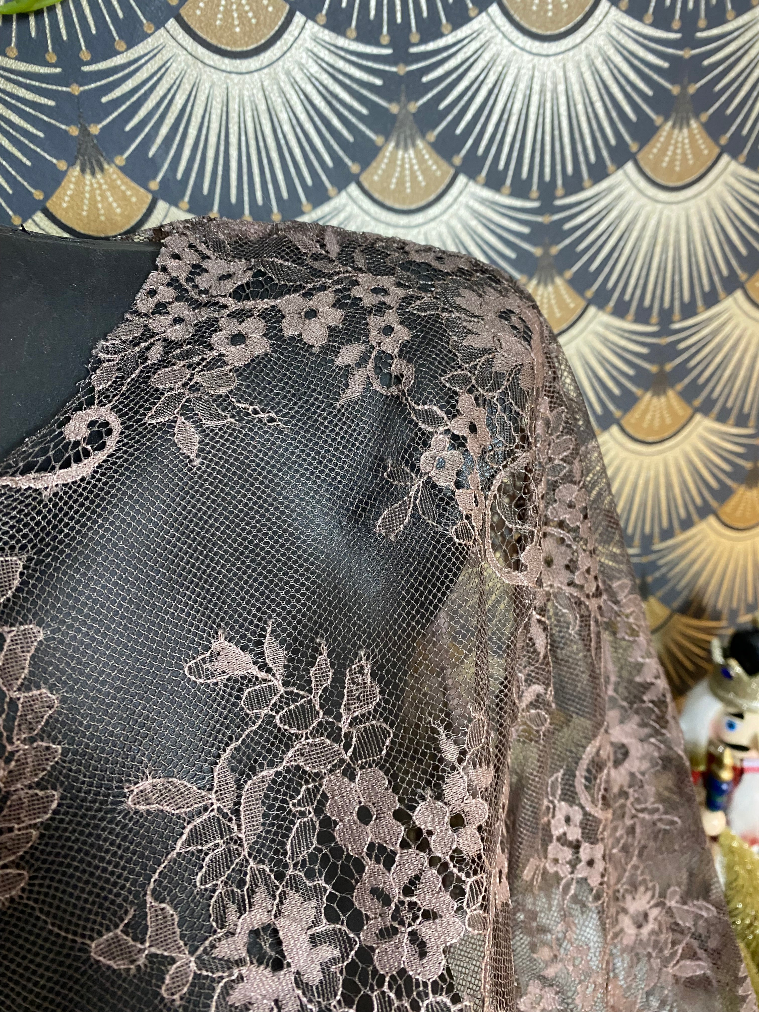 TOP DENTELLE GINA  TU 36/42 CHOCO