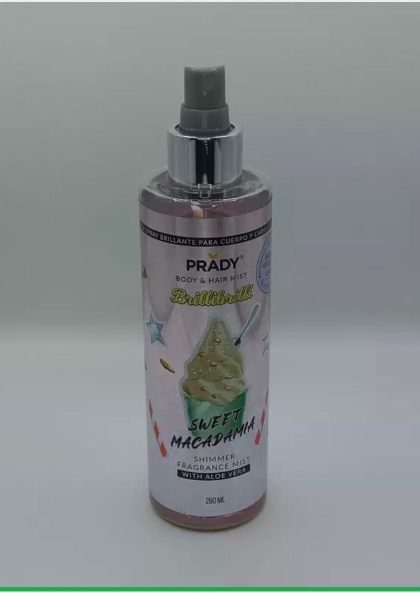ENSEMBLE TROUSSE DE TOILETTE BELLA CIAO 2  AVEC BRUME SCINTILLANTE ET DEUX PINCES
