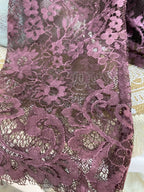 TOP DENTELLE GINA  TU 36/42  BORDEAUX