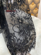 TOP DENTELLE GINA  TU 36/42  NOIR