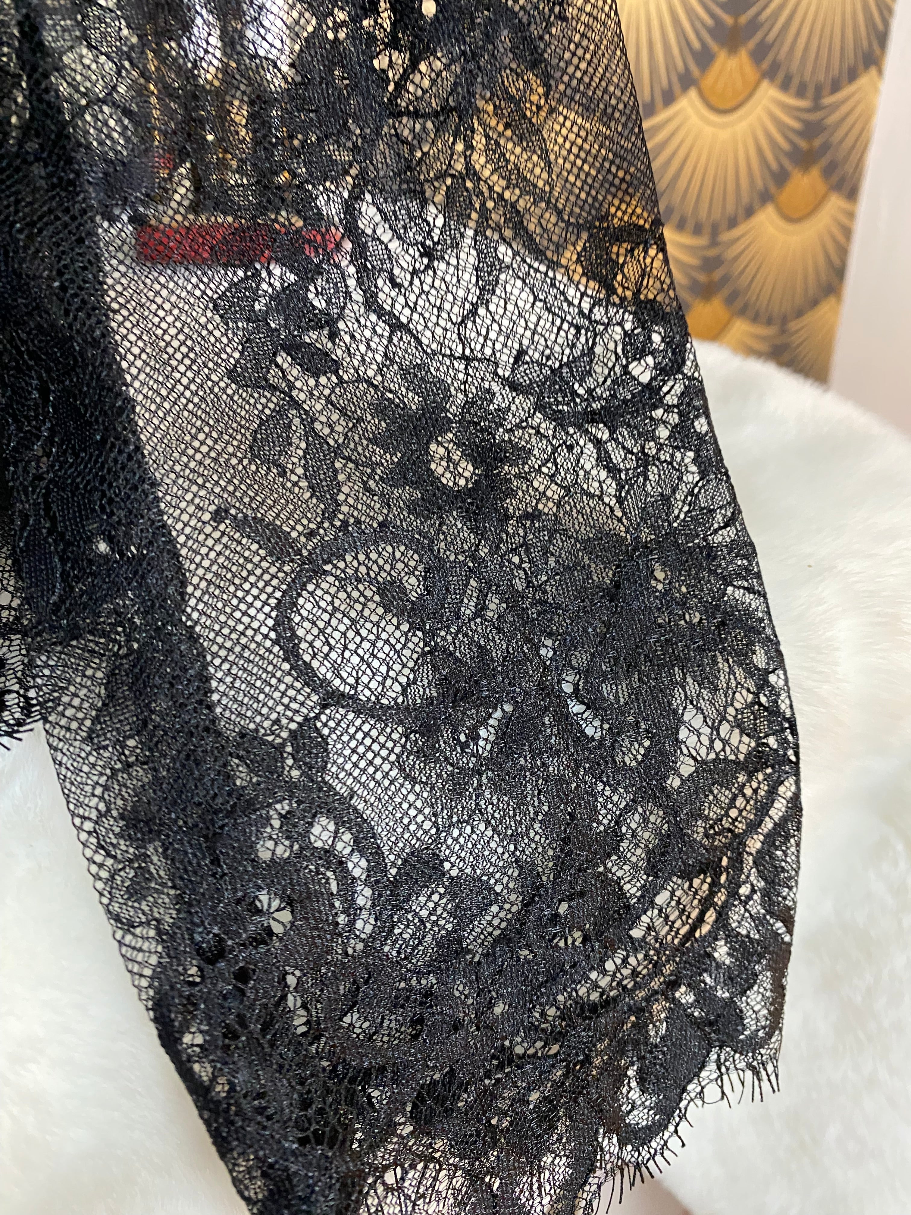 TOP DENTELLE GINA  TU 36/42  NOIR