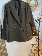 VESTE BLAZER DIAMS MARRON  TU 36/44