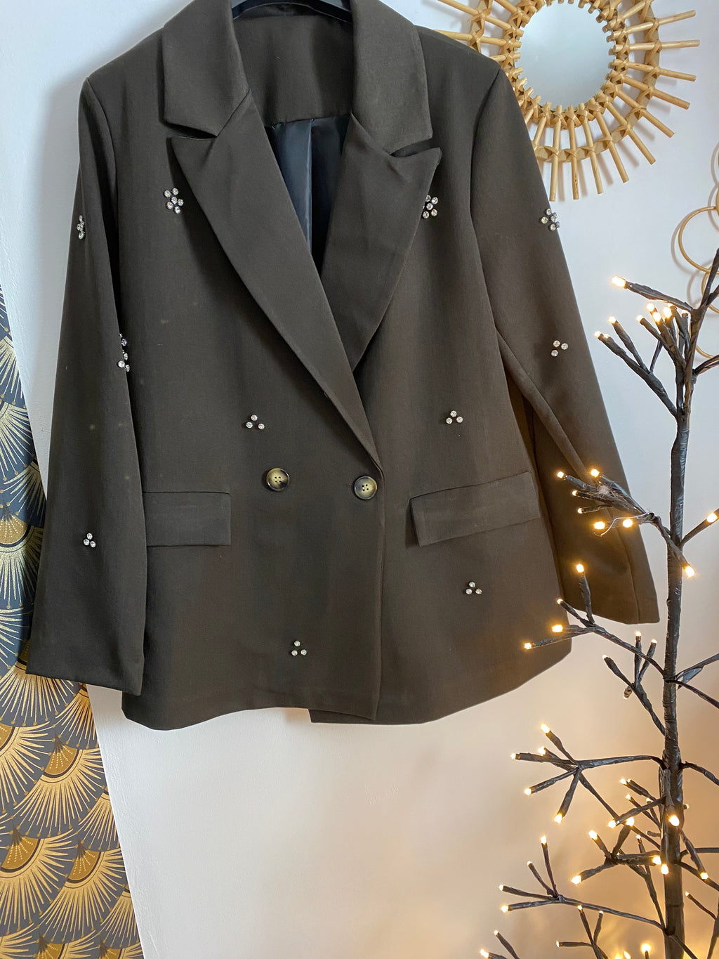 VESTE BLAZER DIAMS MARRON  TU 36/44