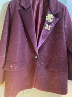 VESTE M BORDEAUX  TU 38/46