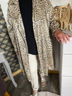 VESTE LONGUE LEOPARD   COLLECTION BELLE TAILLE 44 AU 48