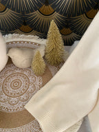 PULL COL ROULE  ETOILE TU 36/46 ECRU