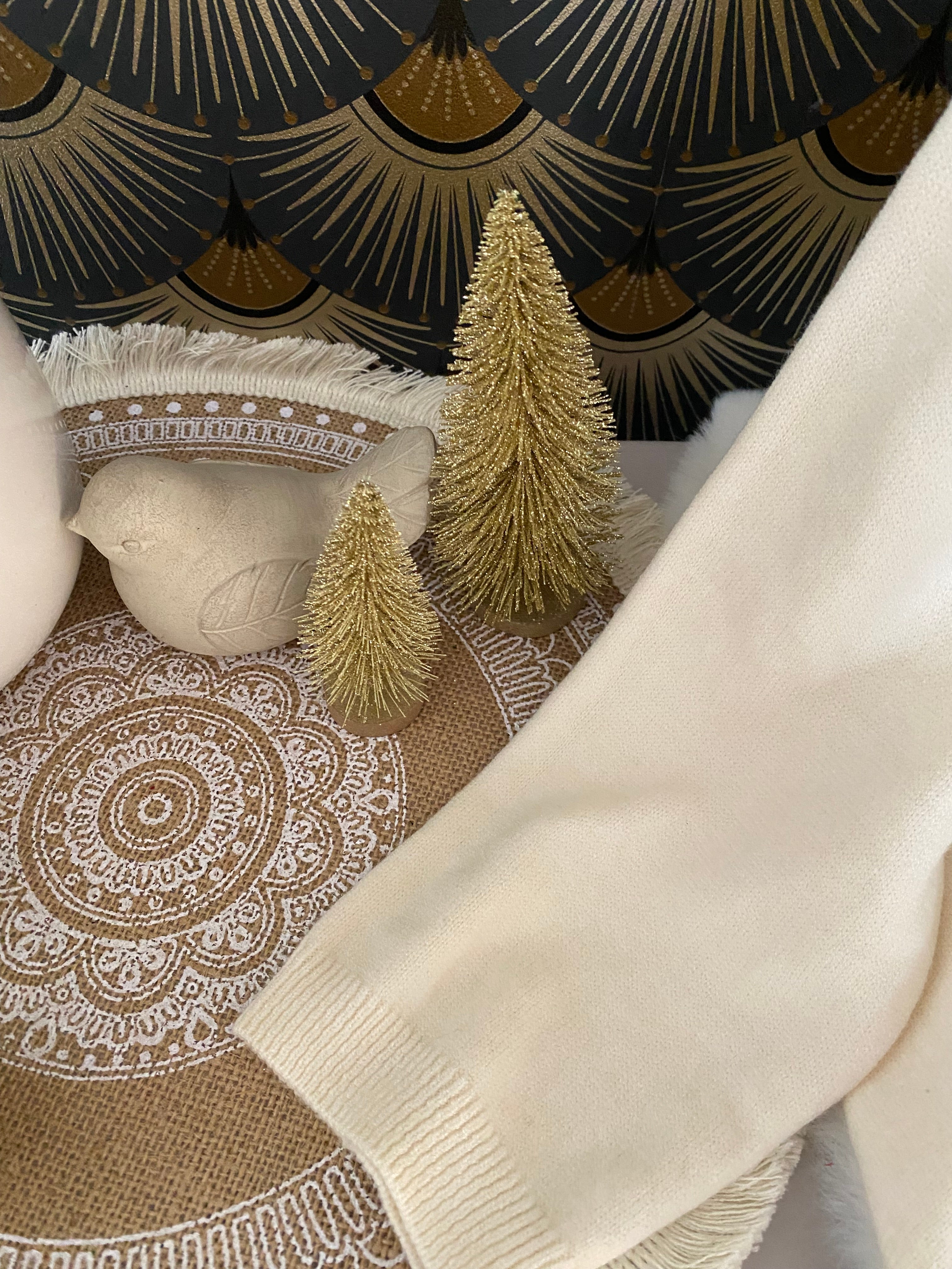 PULL COL ROULE  ETOILE TU 36/46 ECRU