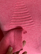 PULL COL ROULE  ETOILE TU 36/46 ROSE