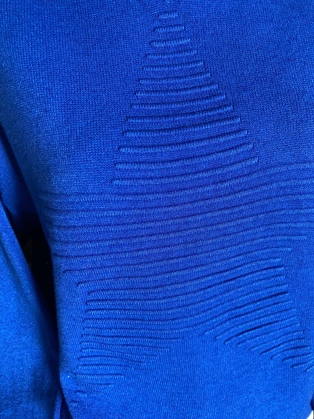 PULL COL ROULE  ETOILE TU 36/46 BLEU ROI