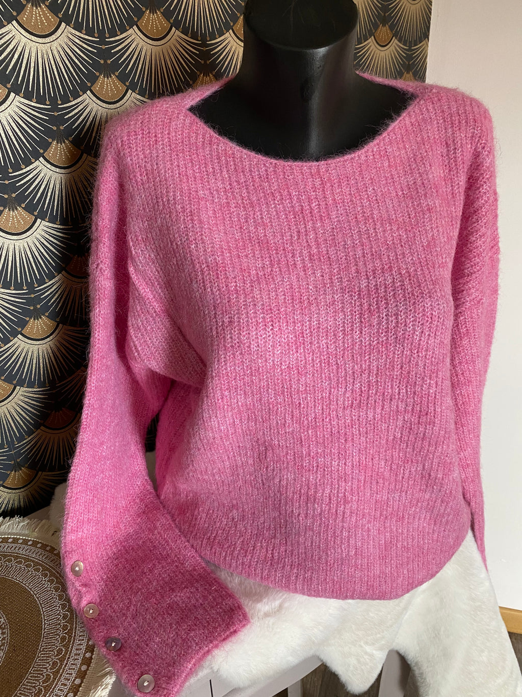 PULL MANON ROSE  TU 36/44