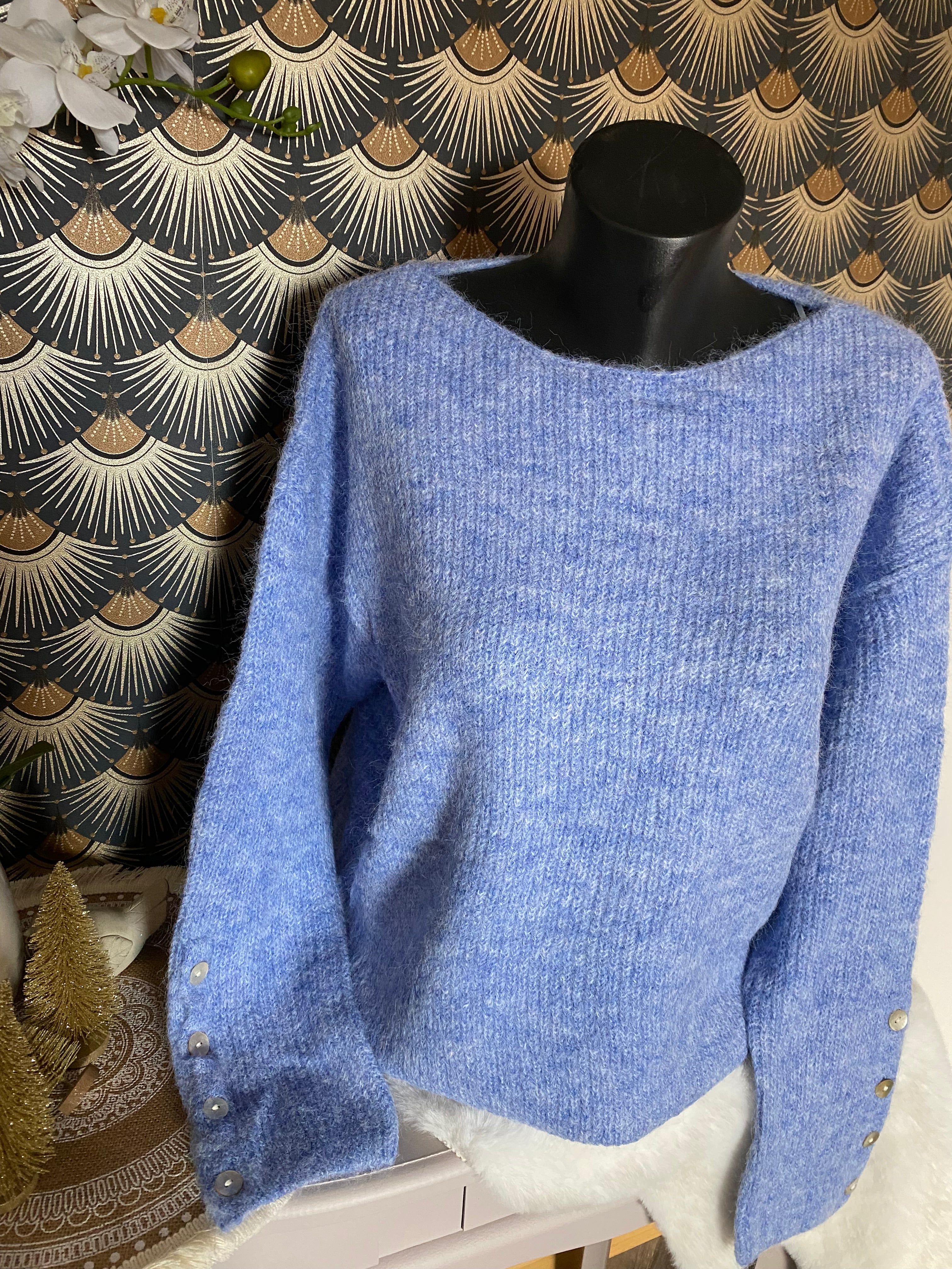 PULL MANON BLEU  TU 36/44