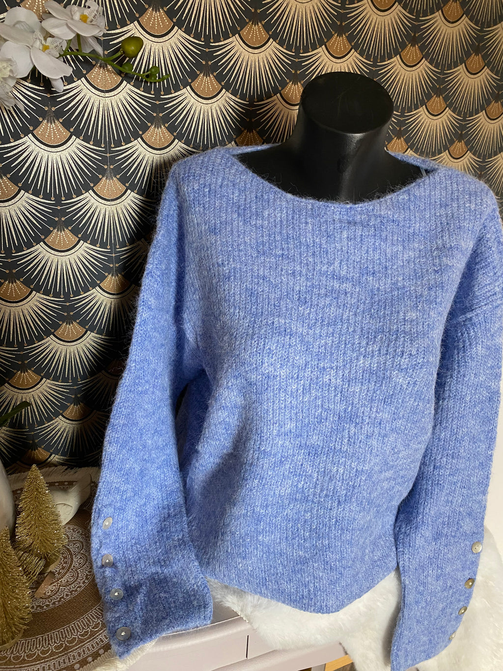 PULL MANON BLEU  TU 36/44