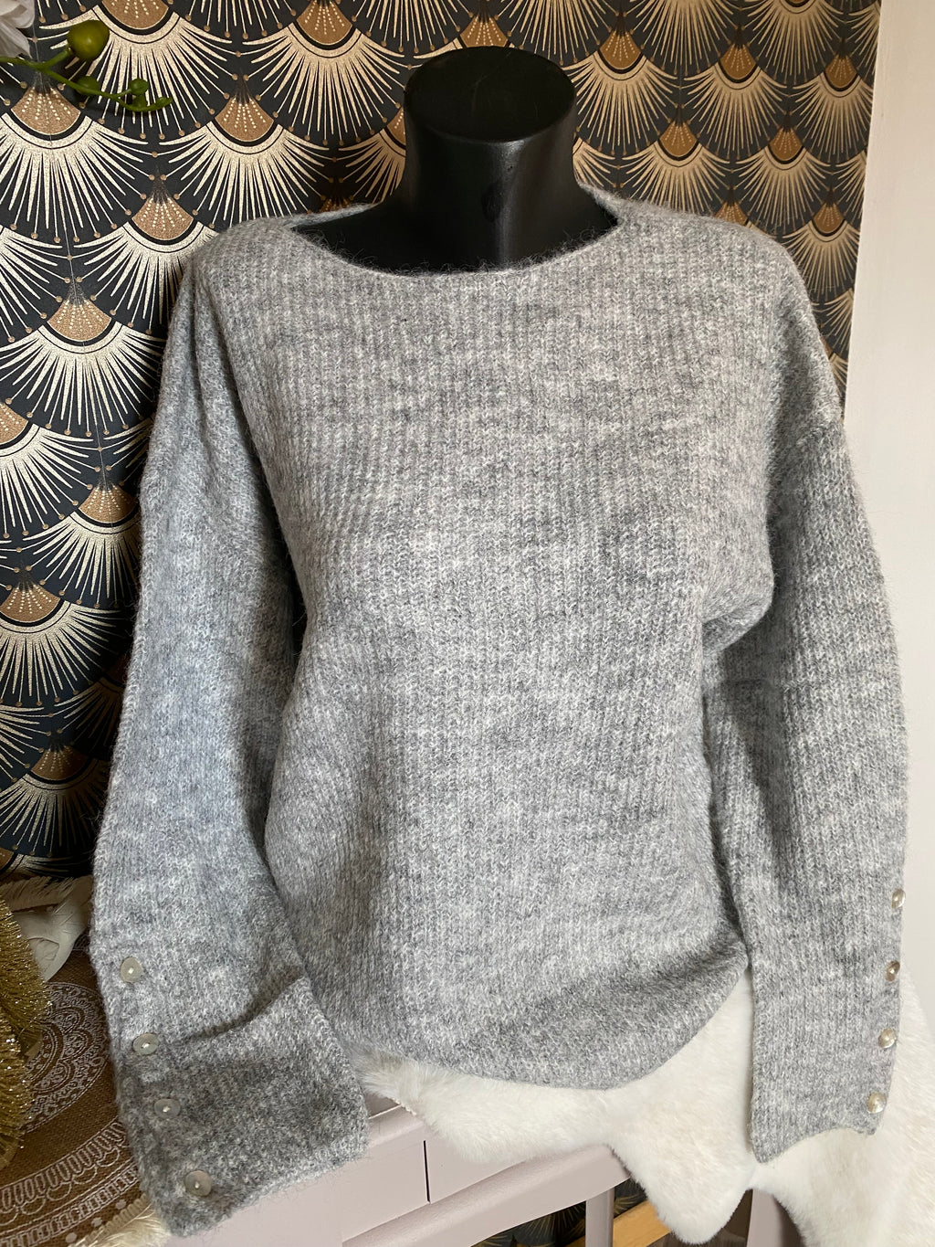PULL MANON GRIS  TU 36/44