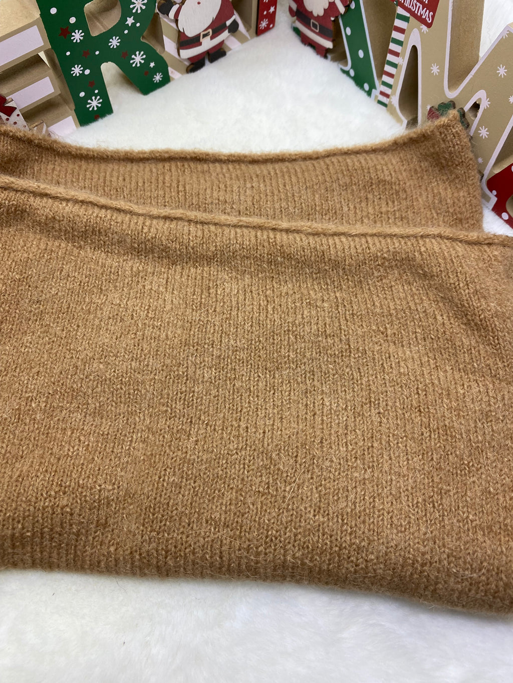 ENSEMBLE MITAINES ET TOUR DE COU  CAMEL   TU (baby alpaga)