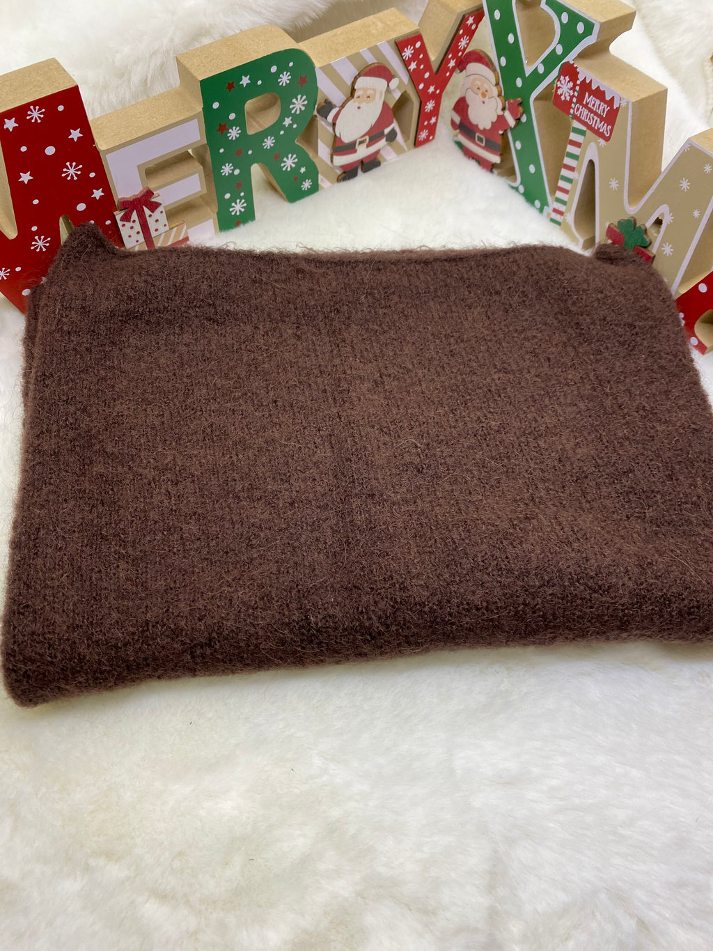 ENSEMBLE MITAINES ET TOUR DE COU CHOCO TU (baby alpaga)