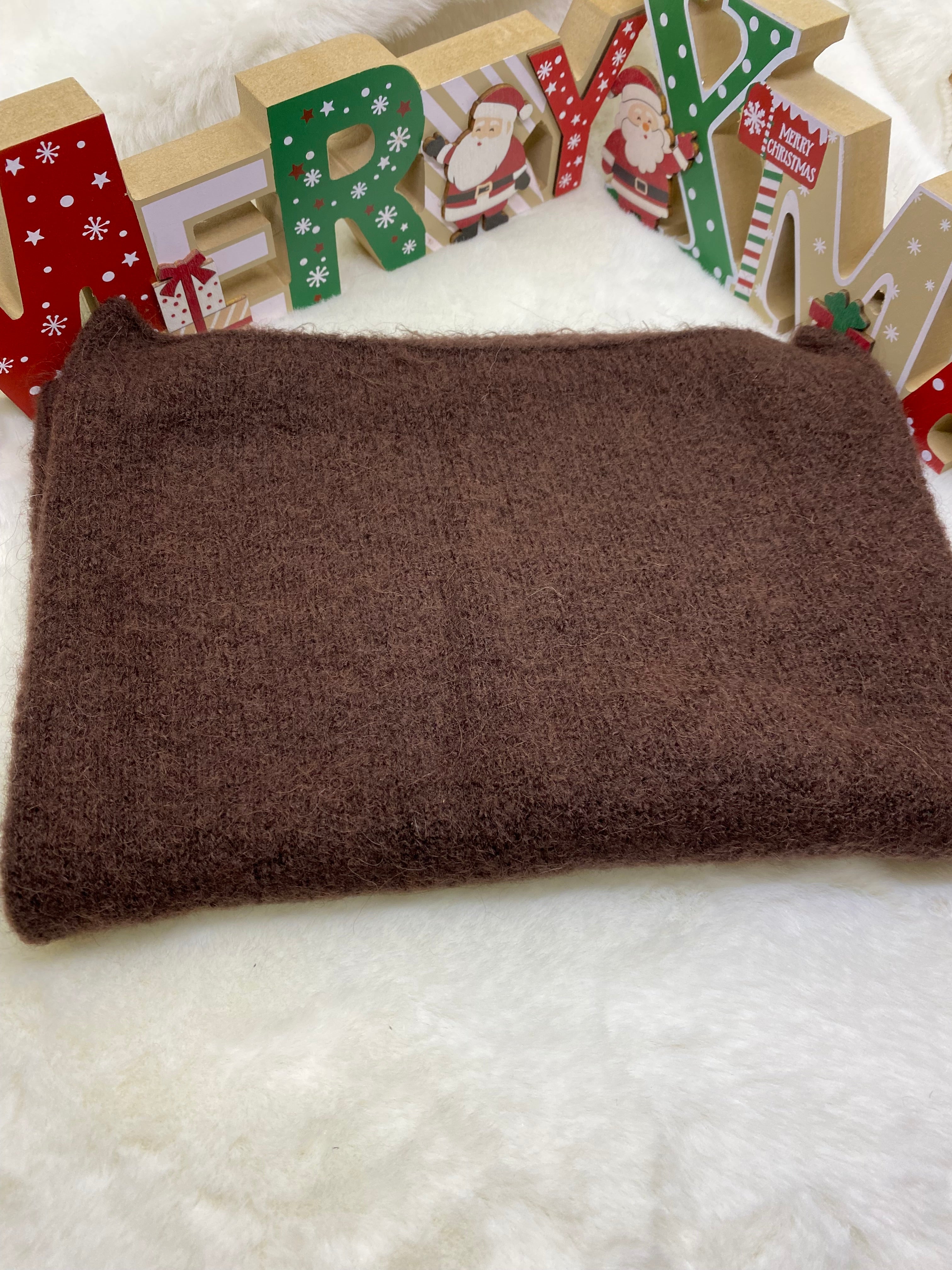 ENSEMBLE MITAINES ET TOUR DE COU CHOCO TU (baby alpaga)