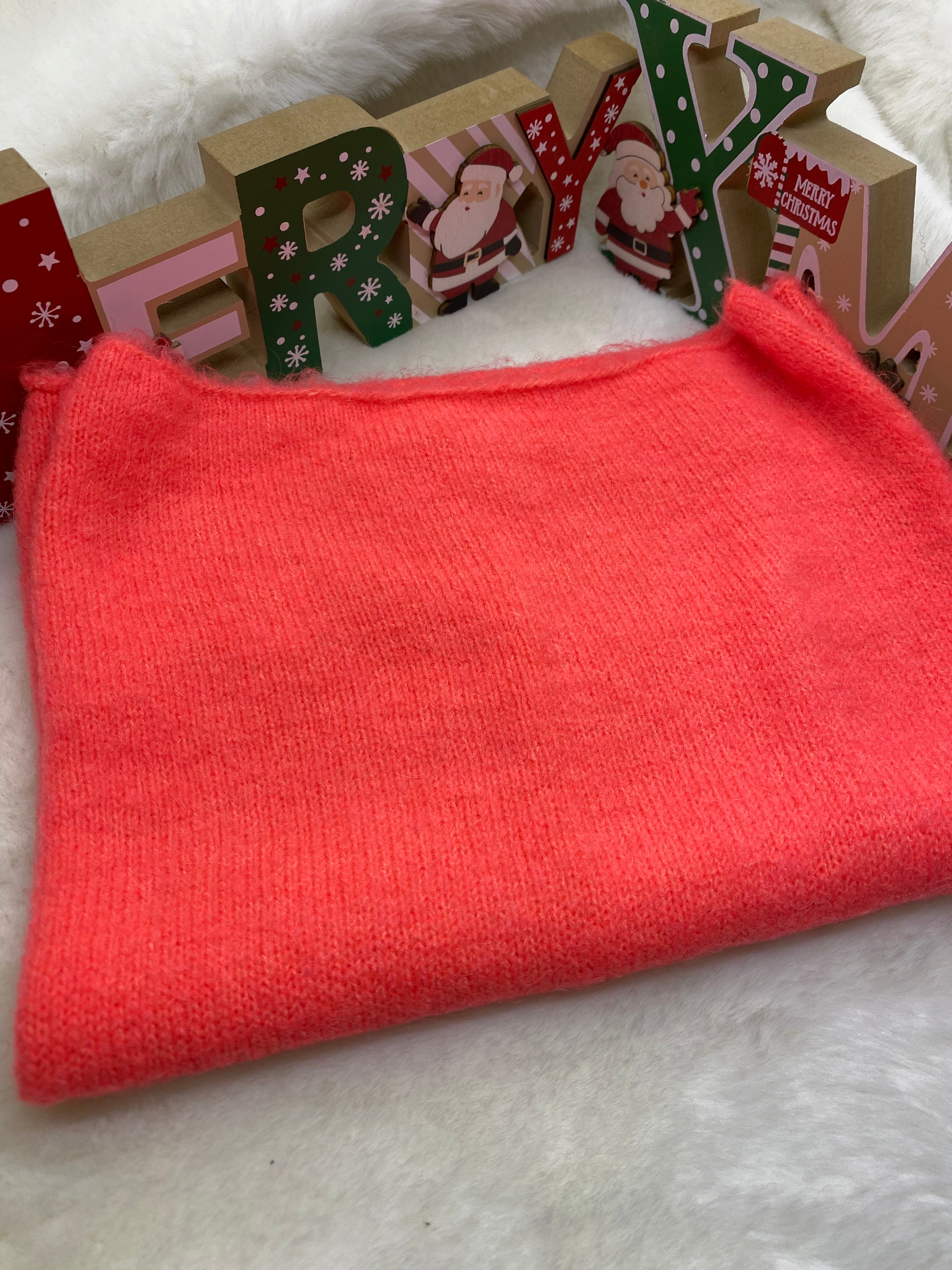 ENSEMBLE MITAINES ET TOUR DE CORAIL  TU (baby alpaga)