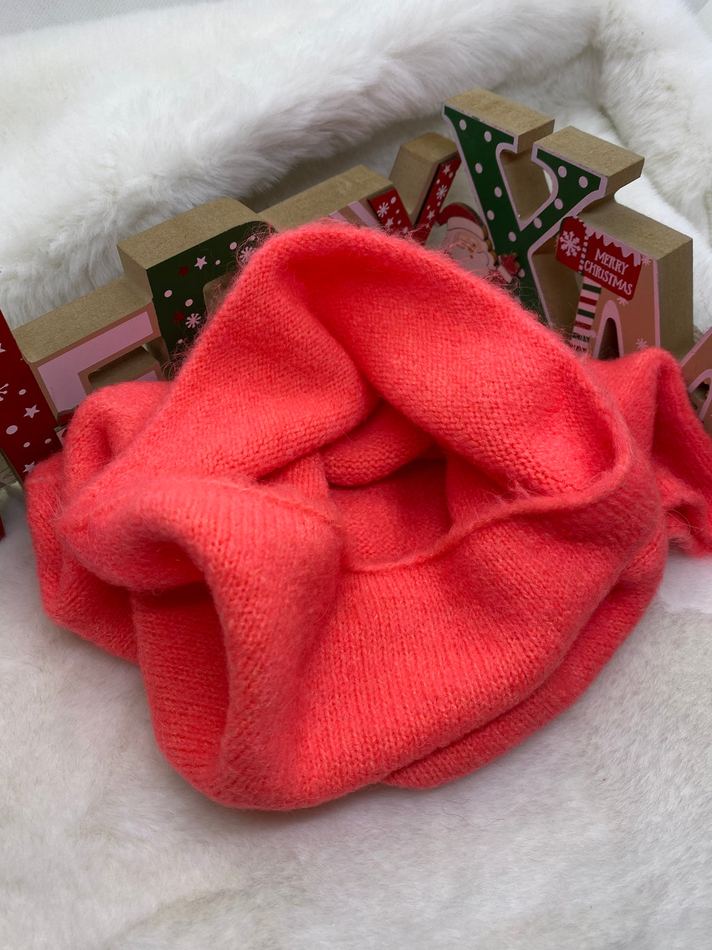 ENSEMBLE MITAINES ET TOUR DE CORAIL  TU (baby alpaga)