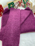 ENSEMBLE MITAINES ET TOUR DE COU BORDEAUX TU (baby alpaga)