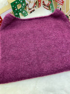 ENSEMBLE MITAINES ET TOUR DE COU BORDEAUX TU (baby alpaga)