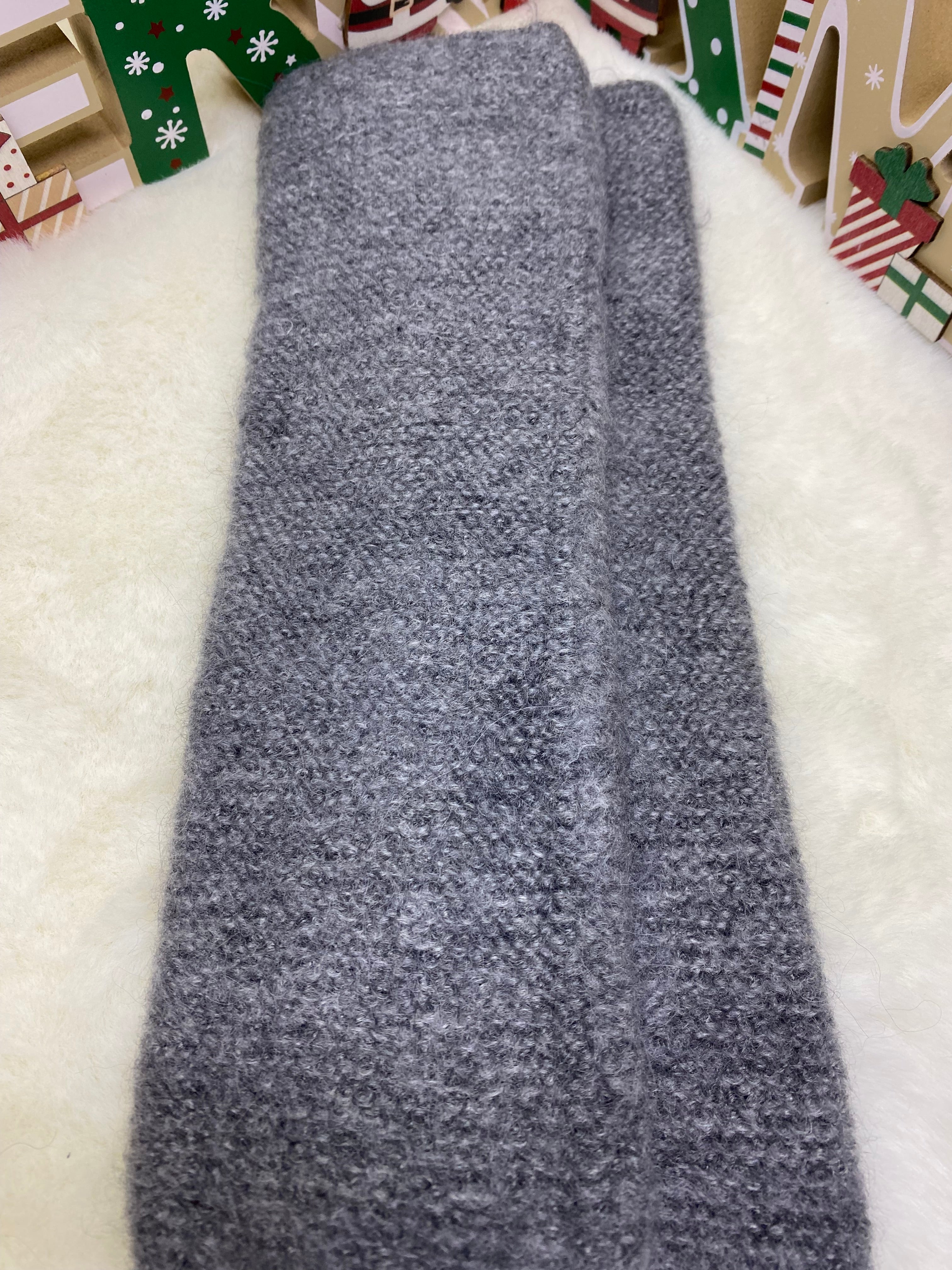 ENSEMBLE MITAINES ET TOUR DE COU GRIS TU (baby alpaga)